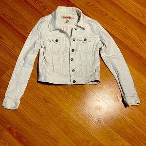 White jean jacket